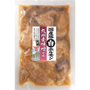 国産豚白ホルモンご当地味噌漬け　九州麦味噌